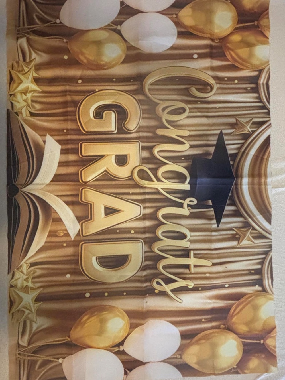Congrats Grad Banner Backdrop - Picture 2 of 3